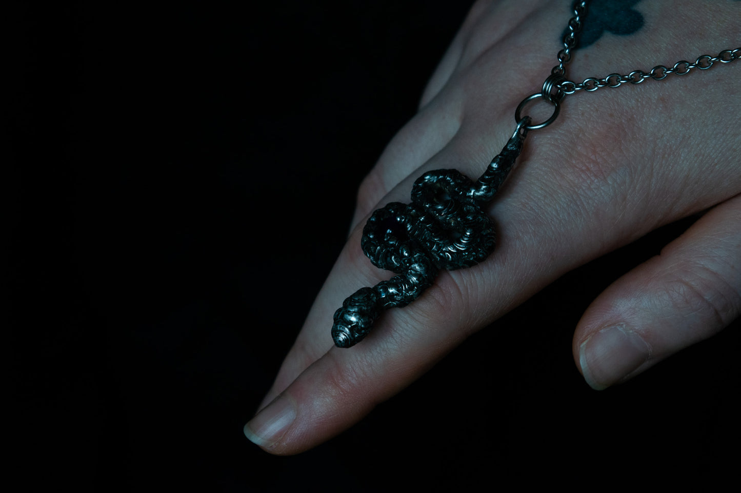 SNAKE & AMETHYST NECKLACE