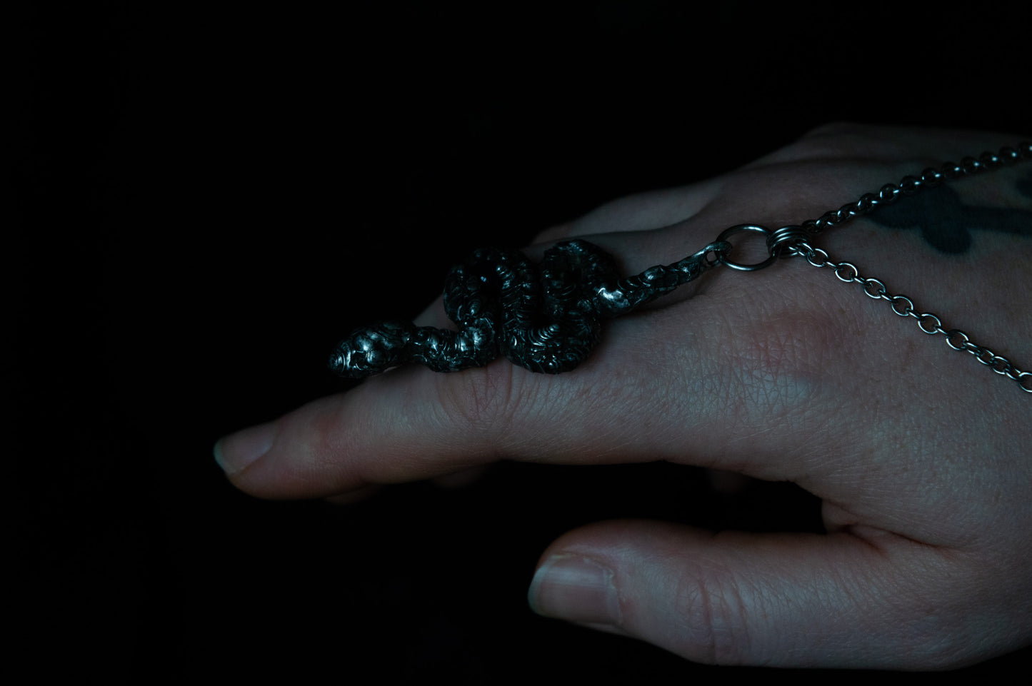 SNAKE & AMETHYST NECKLACE