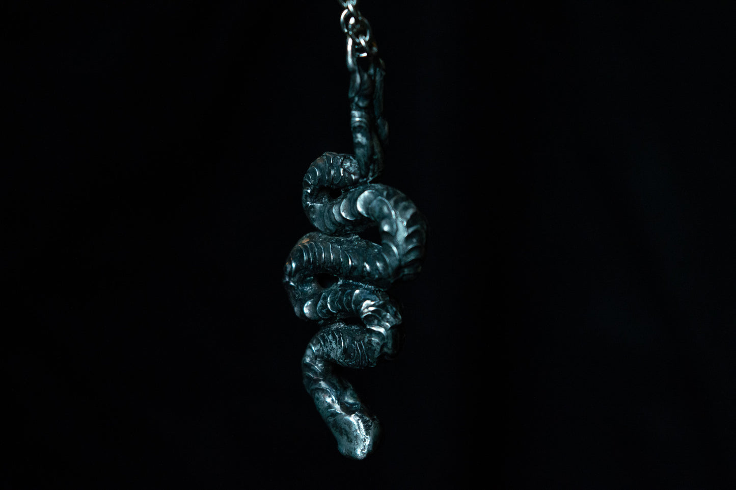 SNAKE & GARNET NECKLACE