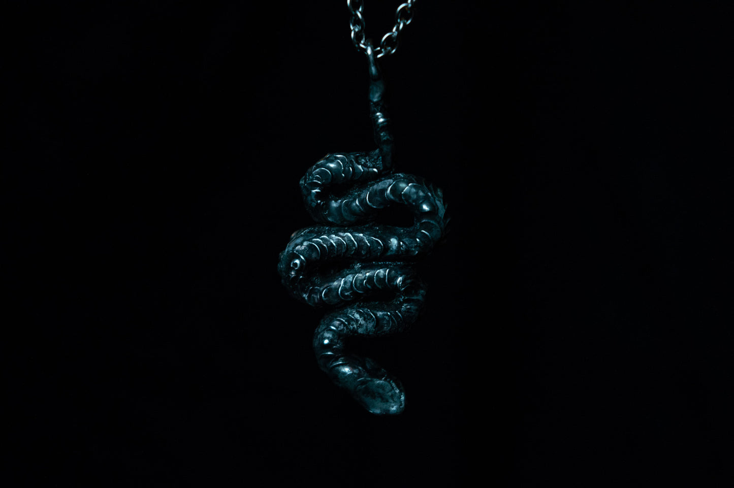 SNAKE & GARNET NECKLACE