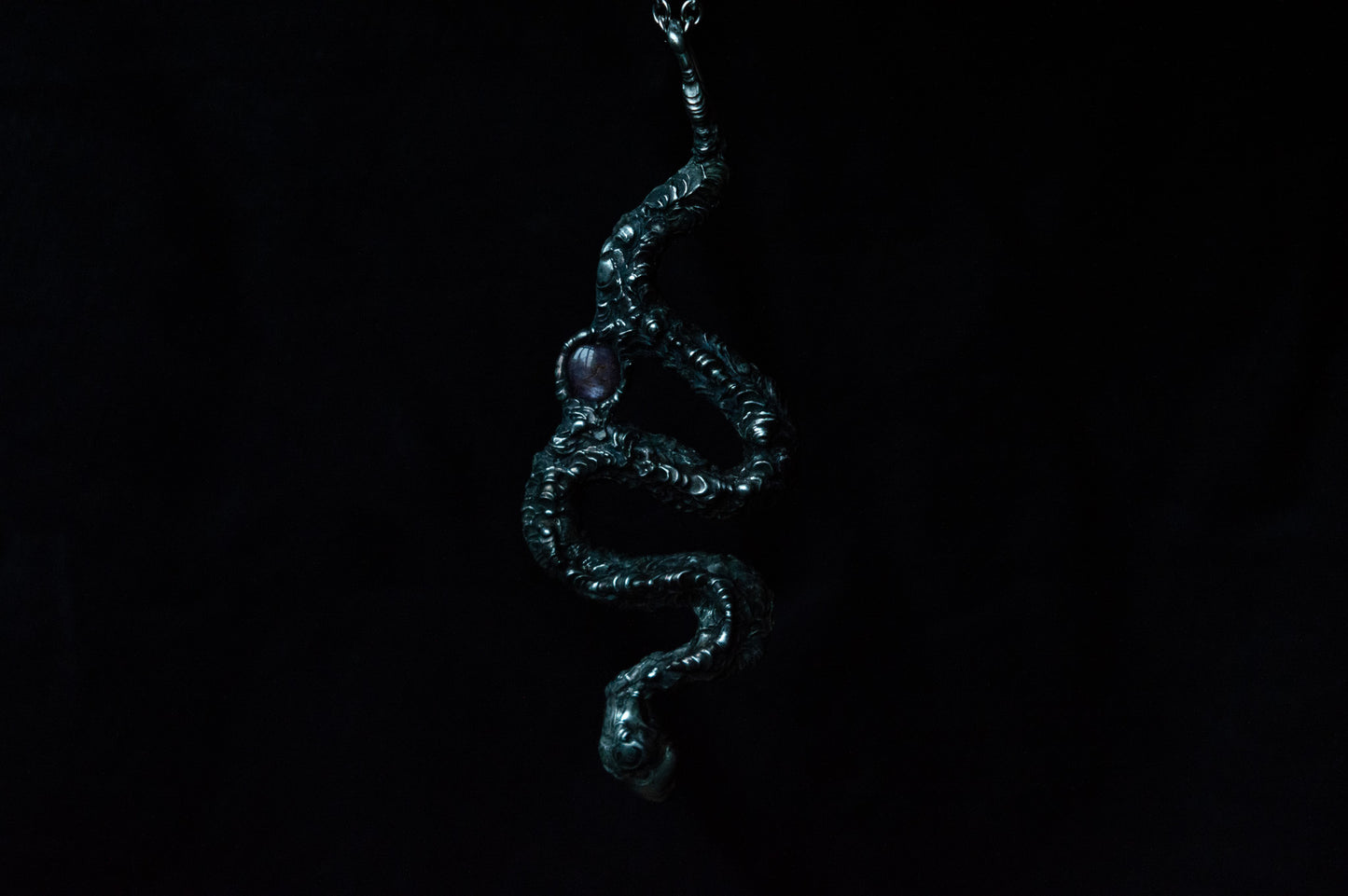 SNAKE & STAR RUBY NECKLACE