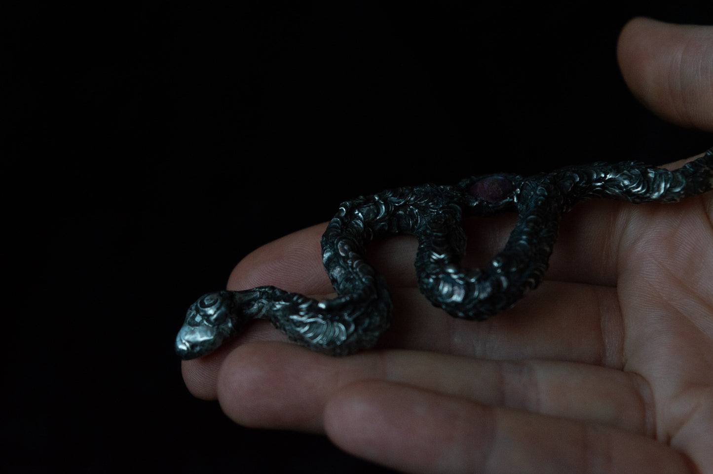 SNAKE & STAR RUBY NECKLACE