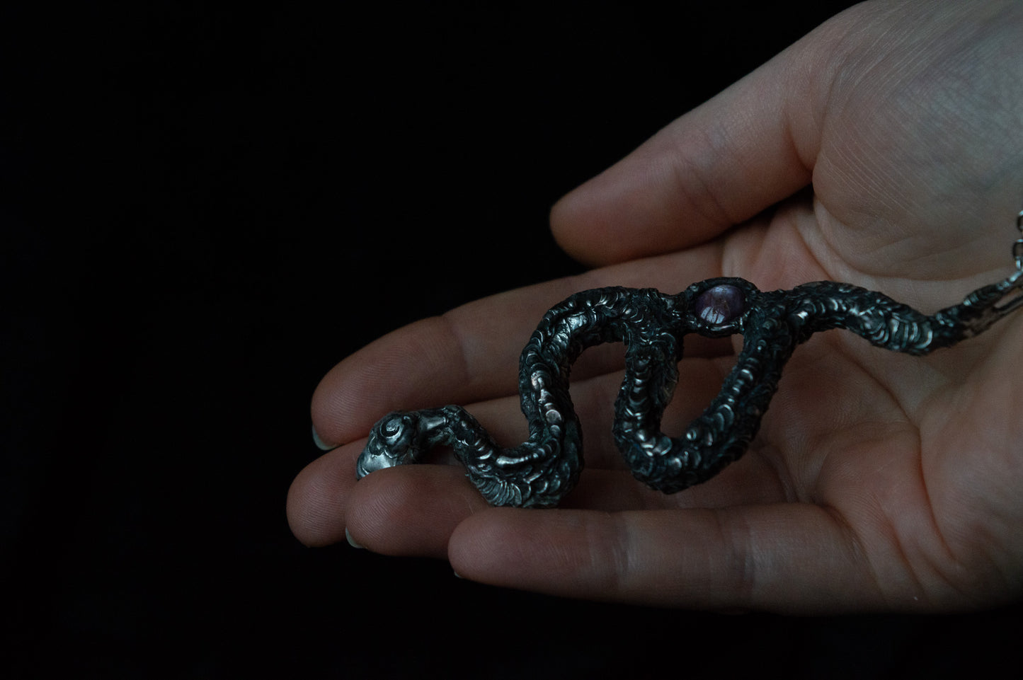 SNAKE & STAR RUBY NECKLACE