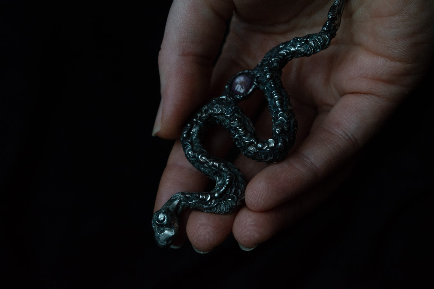 SNAKE & STAR RUBY NECKLACE