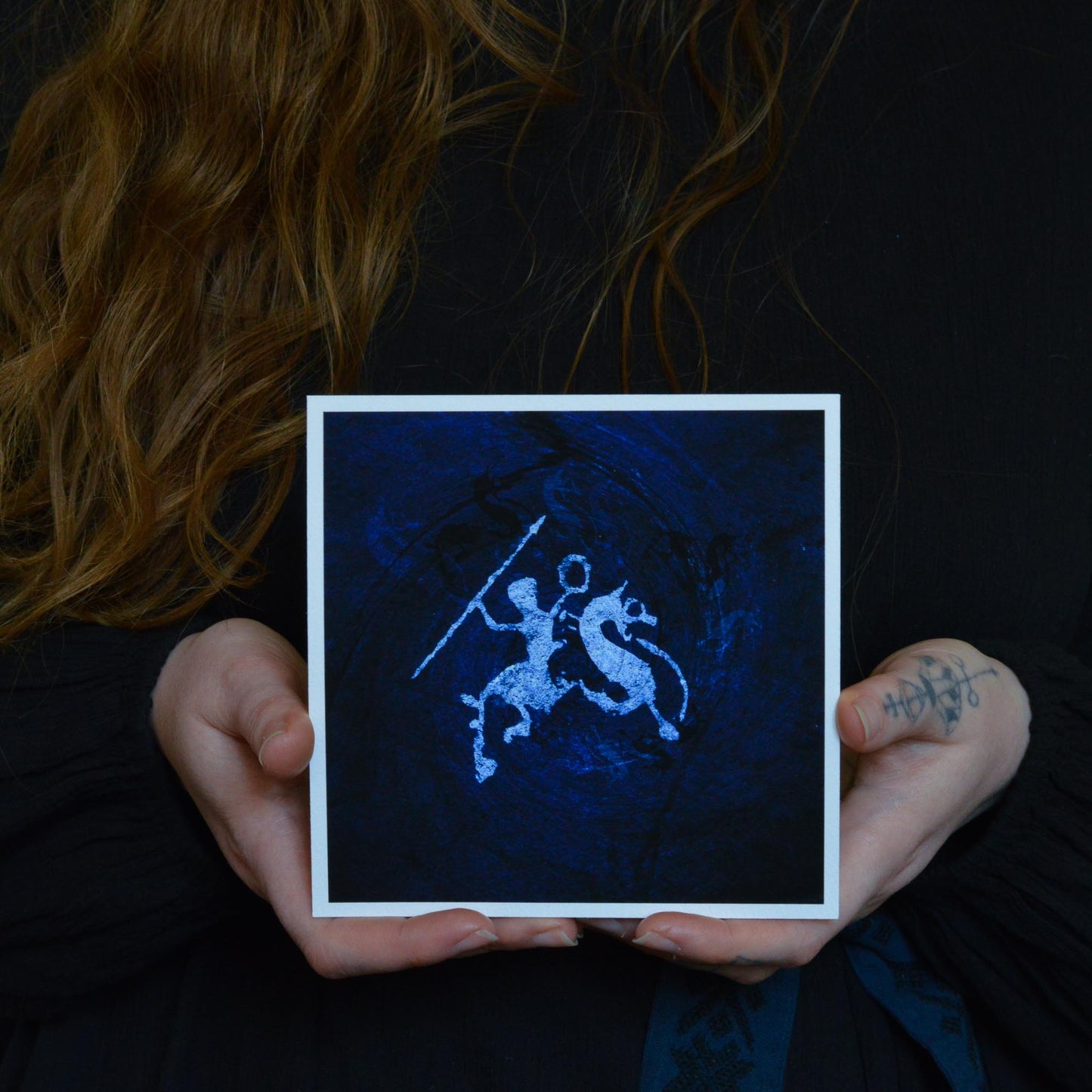 EK RIÐ ART PRINT 15X15CM - Myrkra Staðr