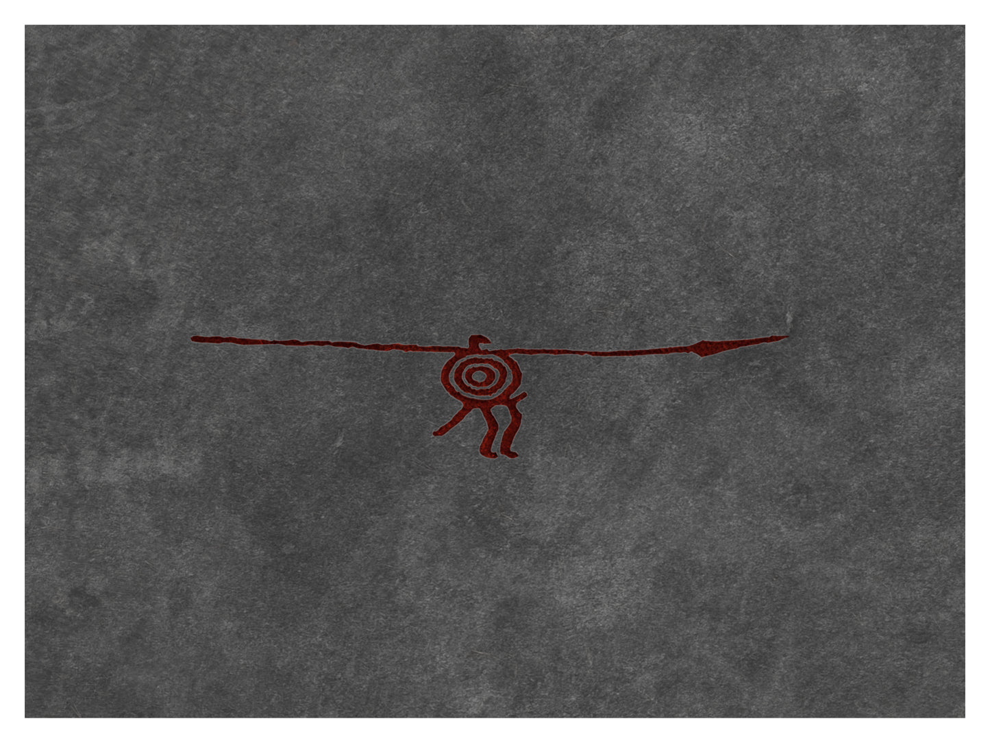 SPEAR MAN ART PRINT 20X15cm - Myrkra Staðr
