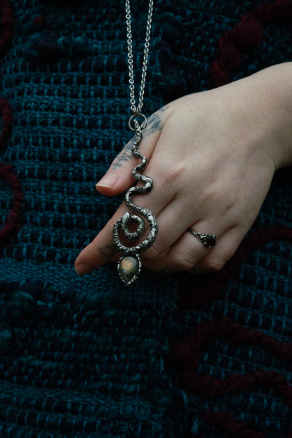 SERPENT & LABRADORITE NECKLACE