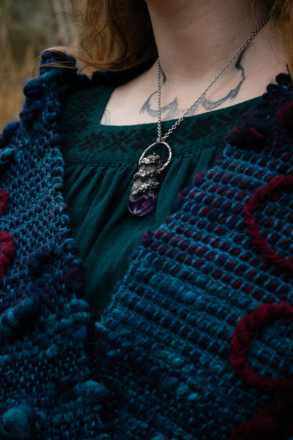 AMETHYST POINT NECKLACE