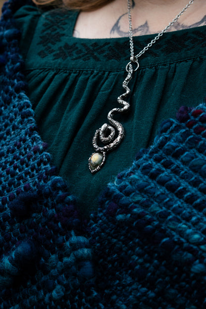 SERPENT & LABRADORITE NECKLACE