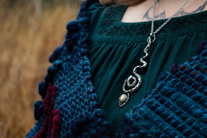 SERPENT & LABRADORITE NECKLACE