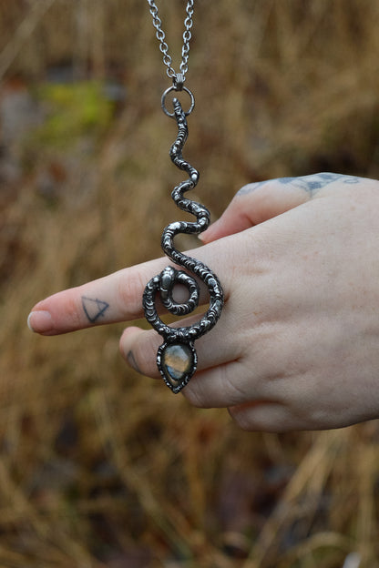 SERPENT & LABRADORITE NECKLACE