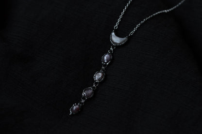 The Dark Moon - ruby necklace - Myrkra Staðr